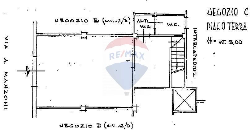 Negozio in Viale Manzoni 12c, Pomezia, {3} - Planimetria 1