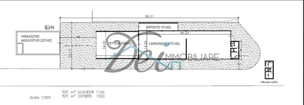 Capannone in Via Augusto Passaglia  380, Lucca, {3} - Planimetria 1