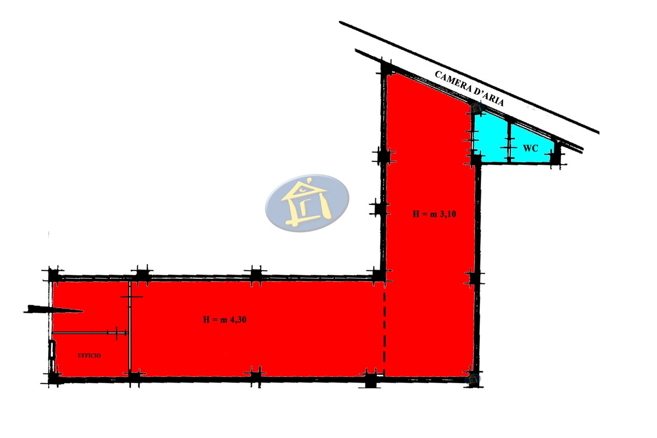 Immobile commerciale in Via della Conciliazione 129, Putignano, {3} - Planimetria 1