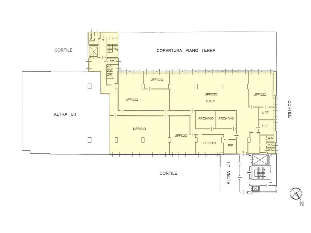 Ufficio in Via Mecenate, Milano, {3} - Planimetria 1