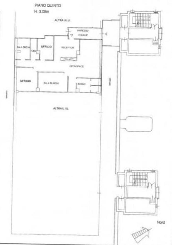 Ufficio in Strada 6, Rozzano, {3} - Planimetria 1
