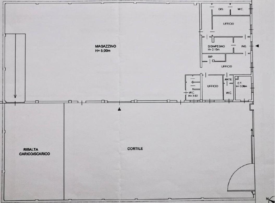 Laboratorio in Via Lario, San Giuliano Milanese, {3} - Planimetria 1