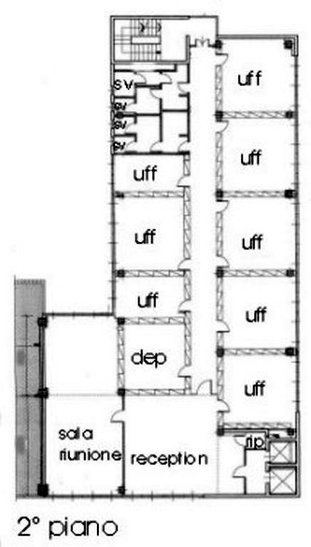 Ufficio in Via Croce B., Vimodrone, {3} - Planimetria 1