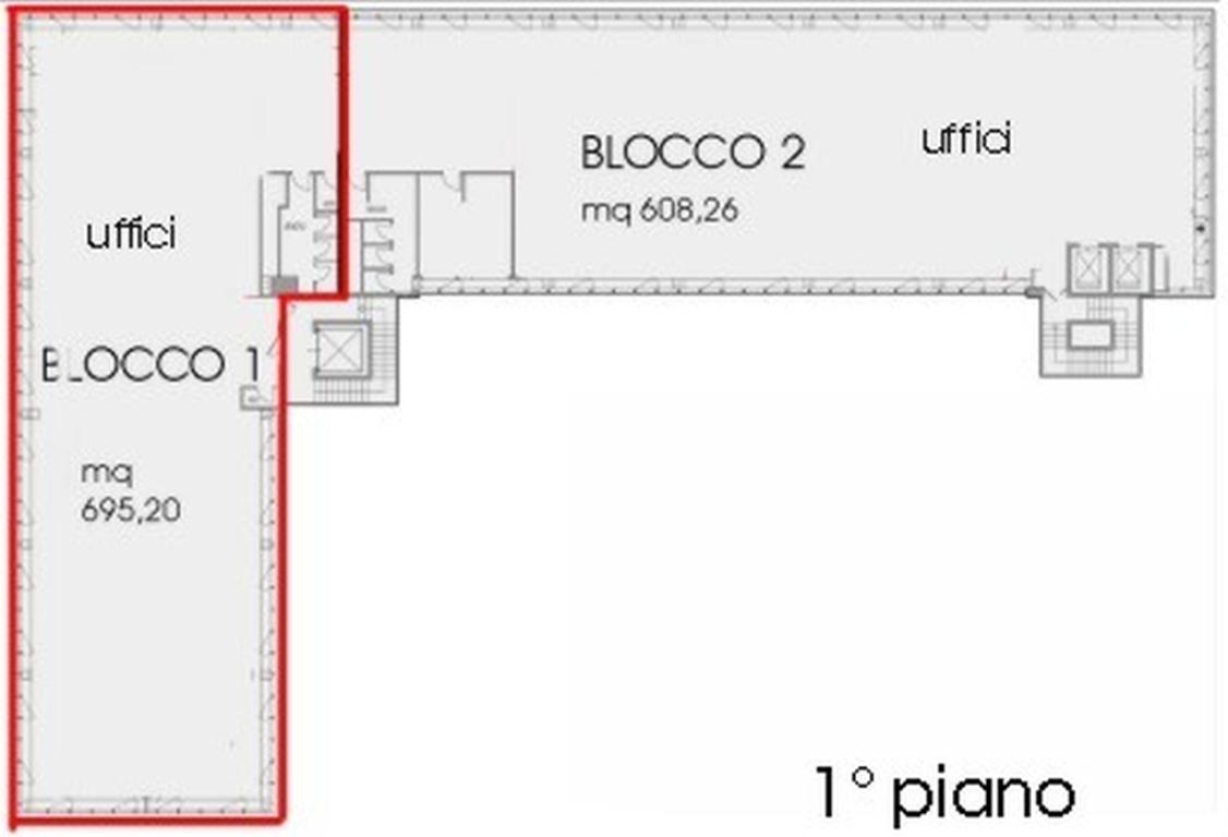 Ufficio in Via Grandi a., Vimodrone, {3} - Planimetria 1