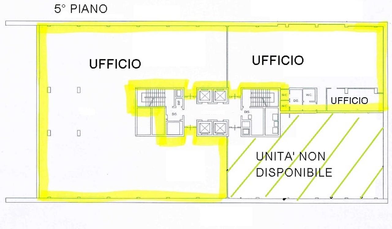 Ufficio in Via Olgia, Segrate, {3} - Planimetria 1