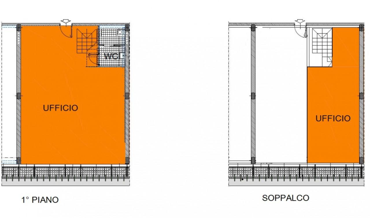 Ufficio in Via Mameli, Vimercate, {3} - Planimetria 1