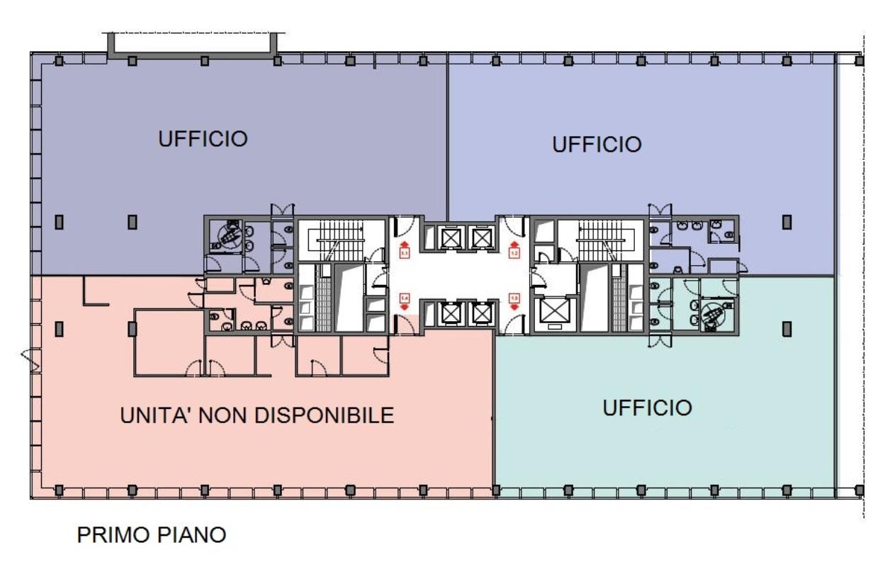 Ufficio in Via Olgia, Segrate, {3} - Planimetria 1