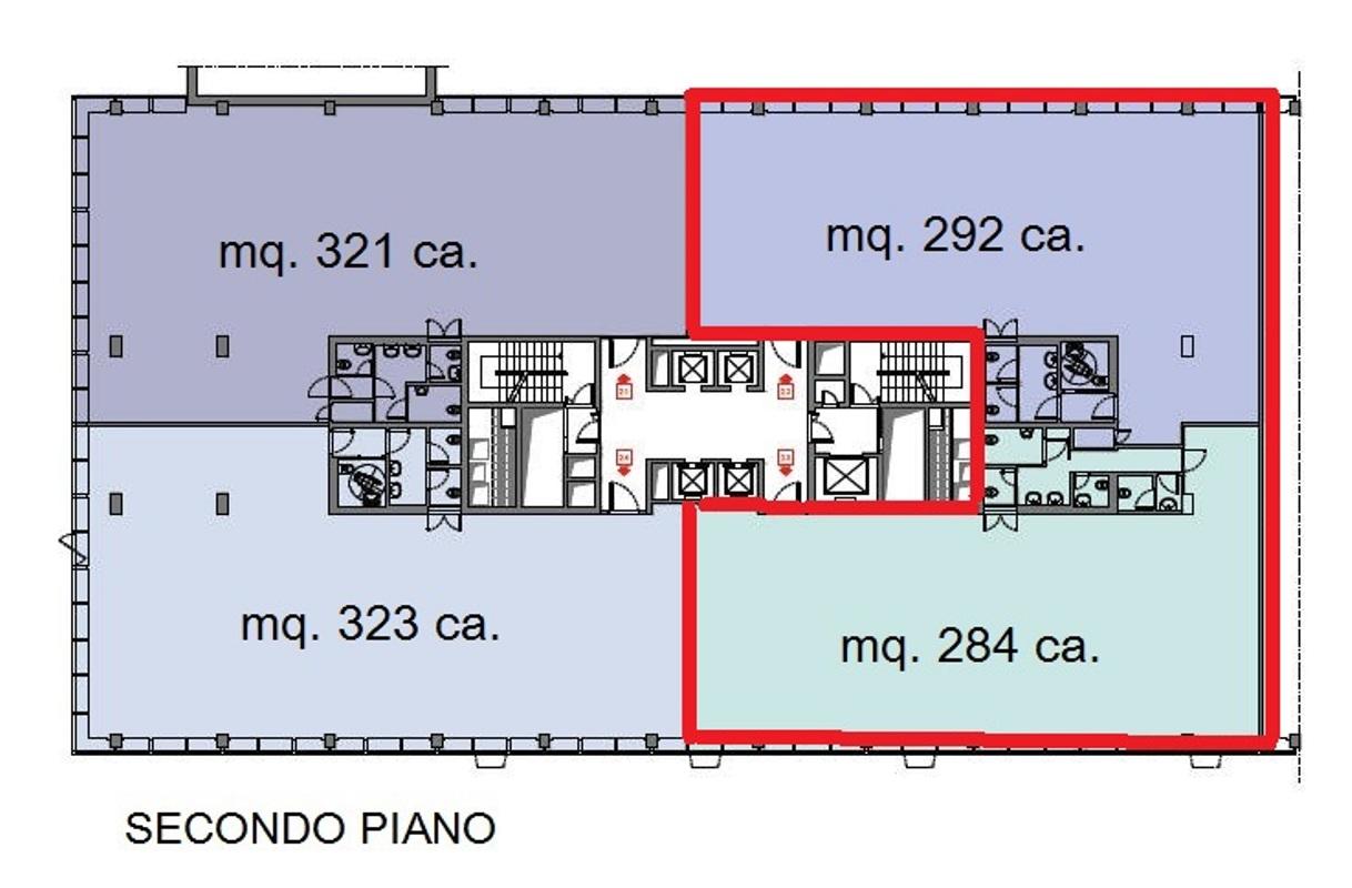 Ufficio in Via Olgia, Segrate, {3} - Planimetria 1