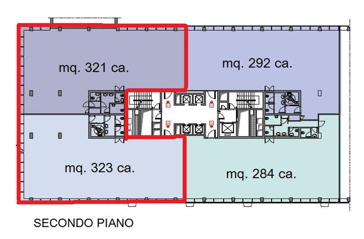 Ufficio in Via Olgia, Segrate, {3} - Planimetria 1