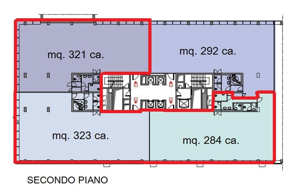 Ufficio in Via Olgia, Segrate, {3} - Planimetria 1