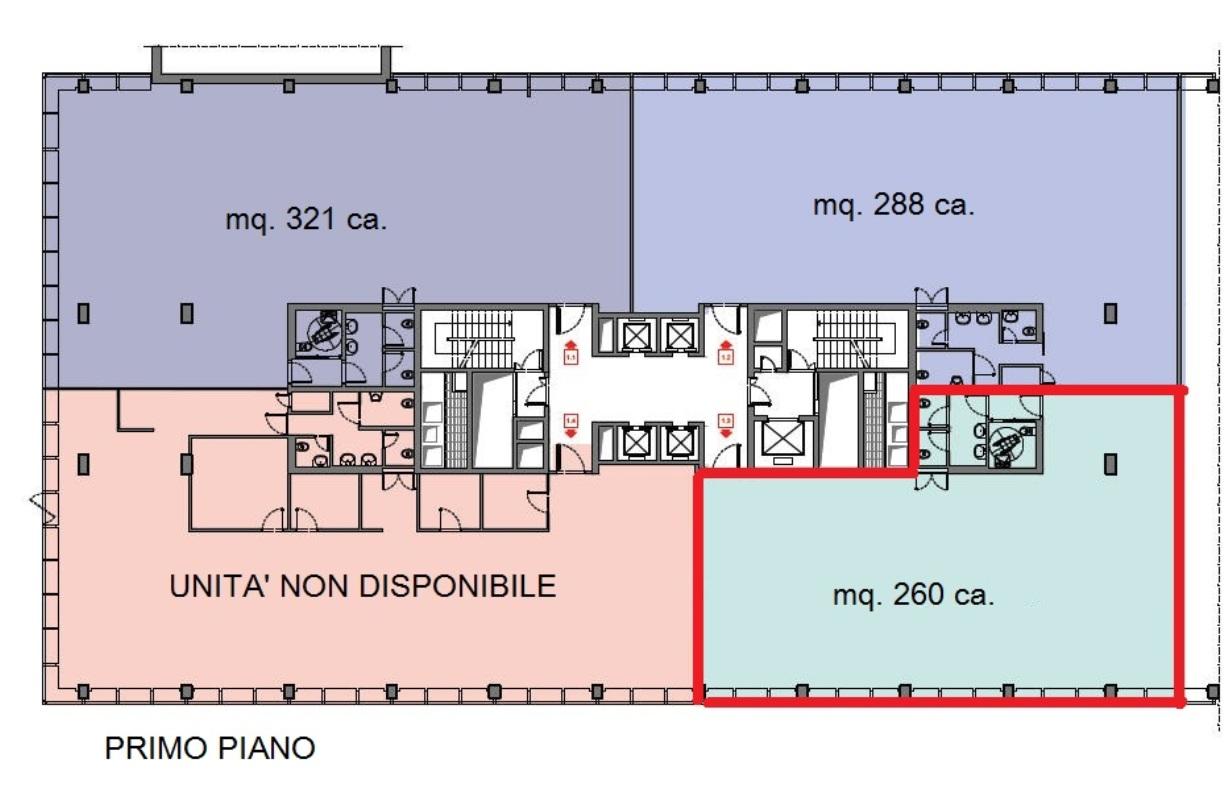 Ufficio in Via Olgia, Segrate, {3} - Planimetria 1
