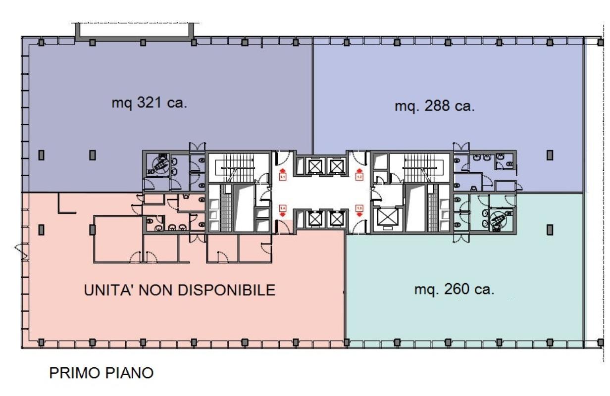 Ufficio in Via Olgia, Segrate, {3} - Planimetria 1