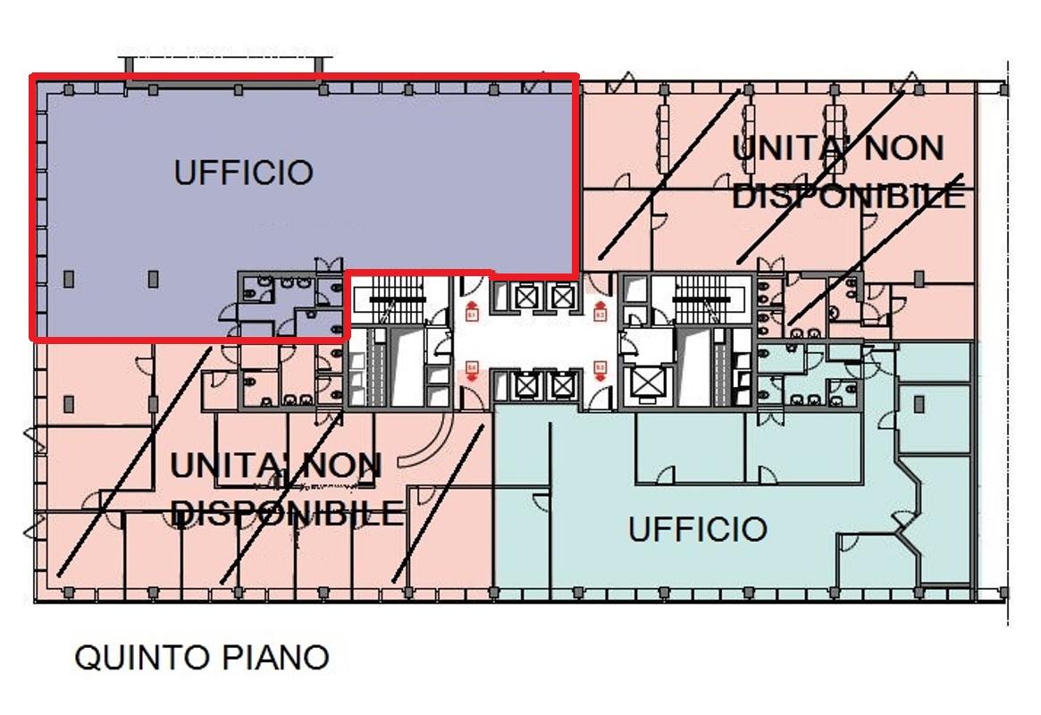Ufficio in Via Olgia, Segrate, {3} - Planimetria 1