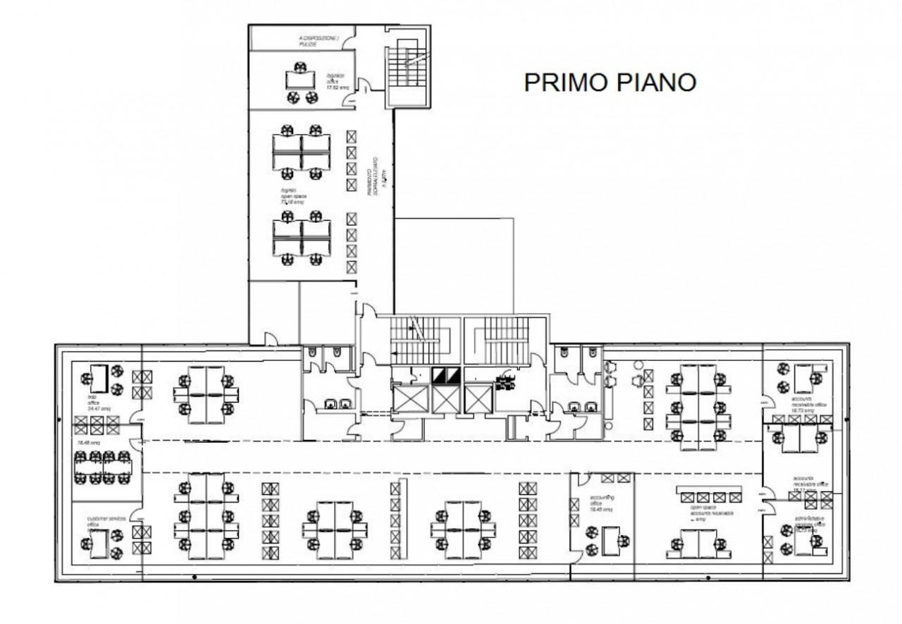 Ufficio in Via Gallarate, Milano, {3} - Planimetria 1