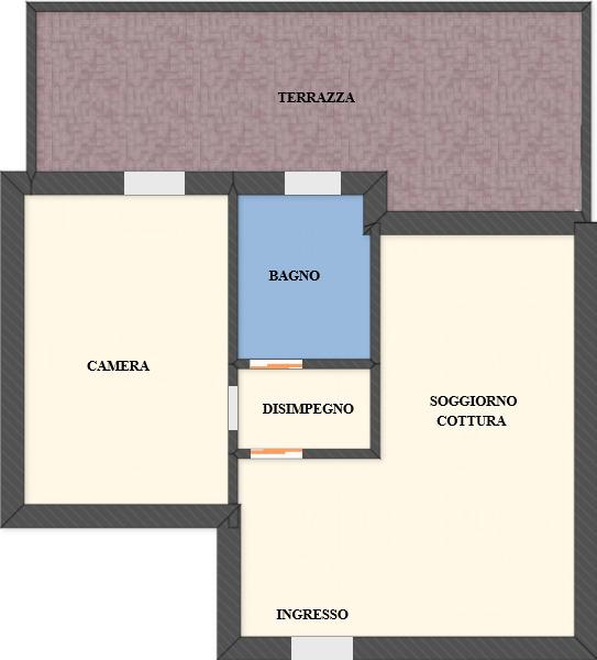 2-room flat, Padova - Planimetry 1