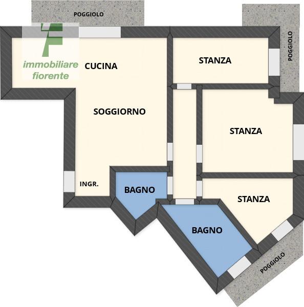 Quadrilocale in Via Marconi, Cadoneghe - Planimetria 1