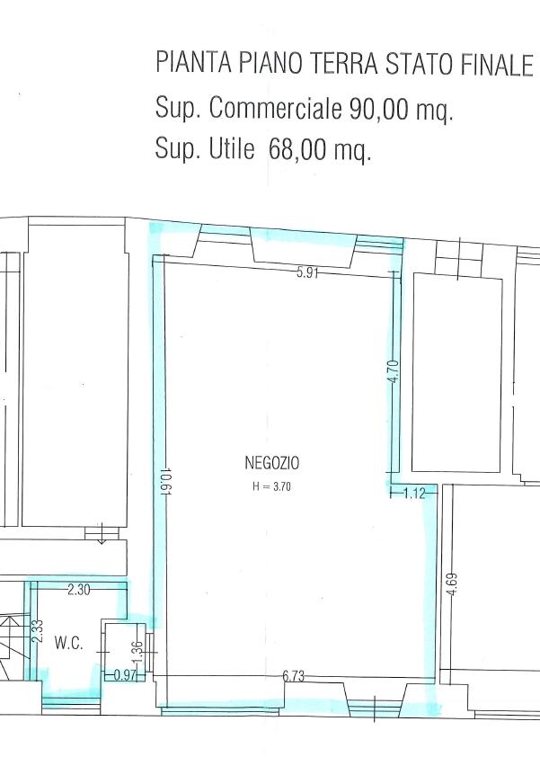 Negozio in , Borgonovo Val Tidone, {3} - Planimetria 1