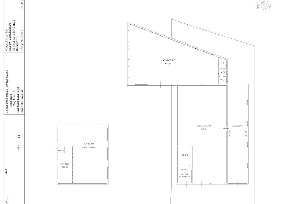 Capannone in , Camponogara, {3} - Planimetria 1