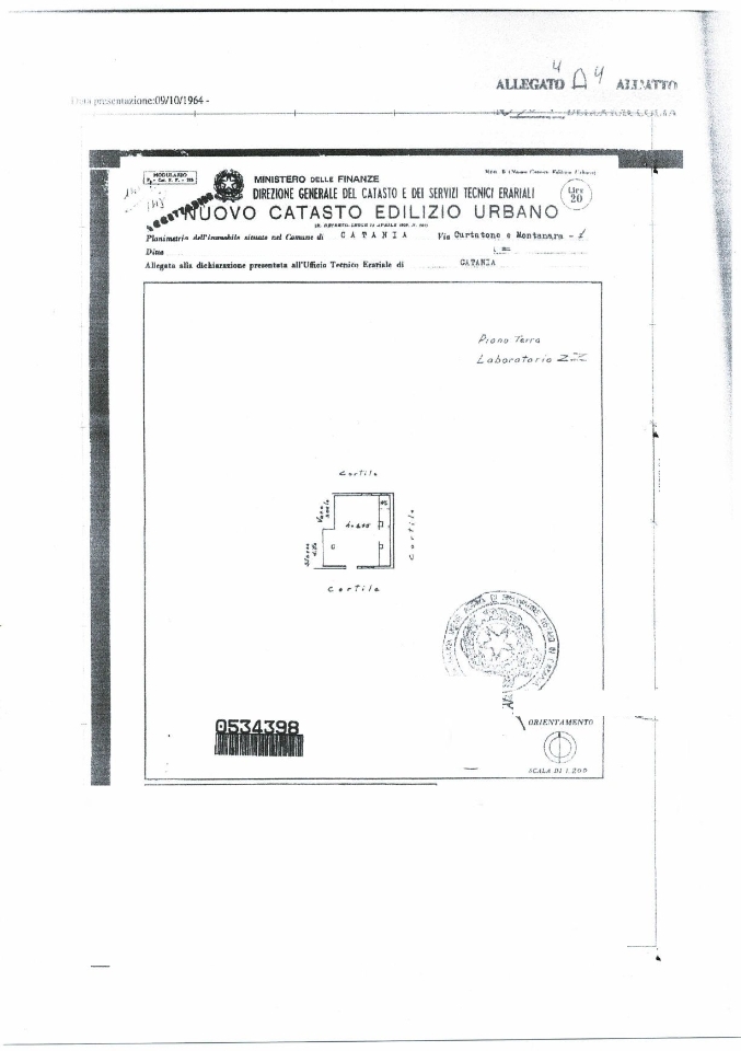 Laboratorio in Via Sardegna 76, Catania, {3} - Planimetria 1