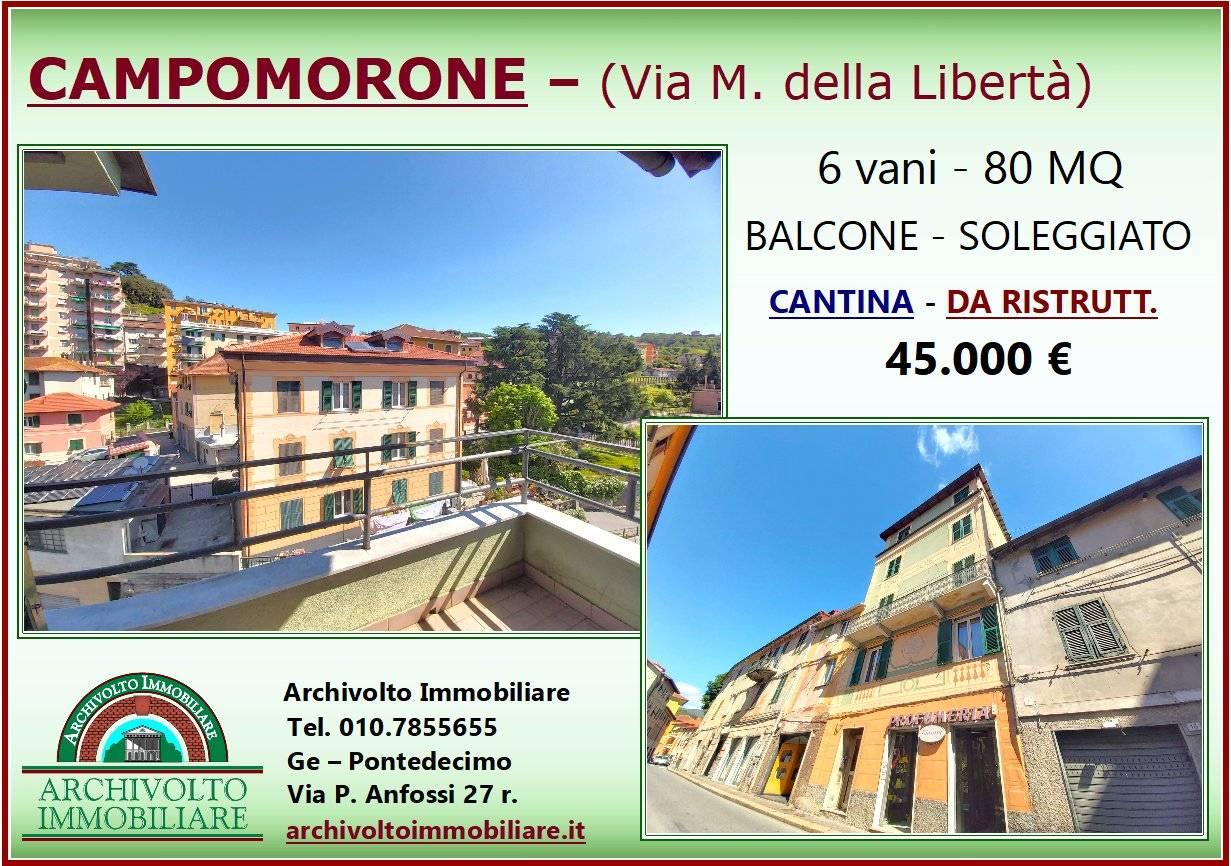 Appartamento in vendita a Campomorone