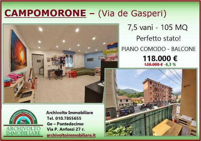 Quadrilocale in Via Alcide De Gasperi, Campomorone - Foto 1