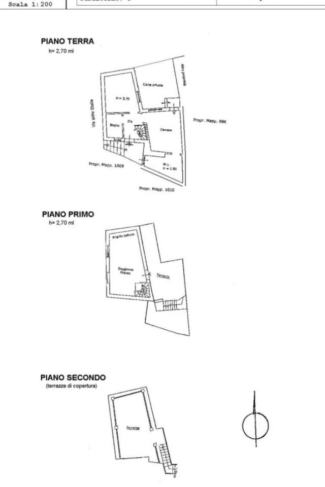Quadrilocale in vendita, Via delle Stalle 72, Riomaggiore - Planimetria 1