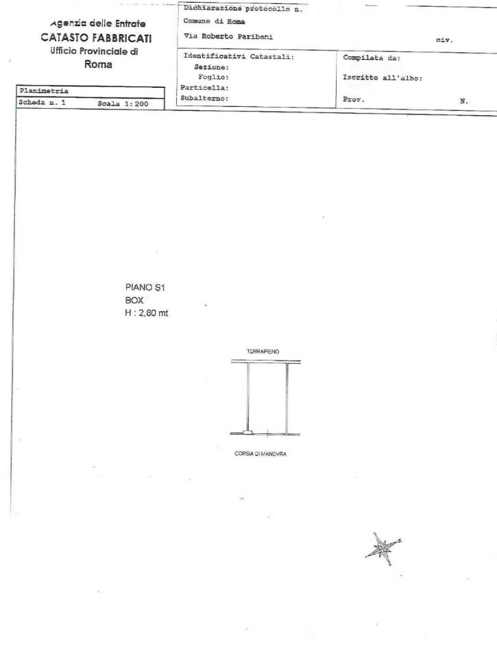 Bilocale in {3}, Via Roberto Paribeni - Planimetria 1