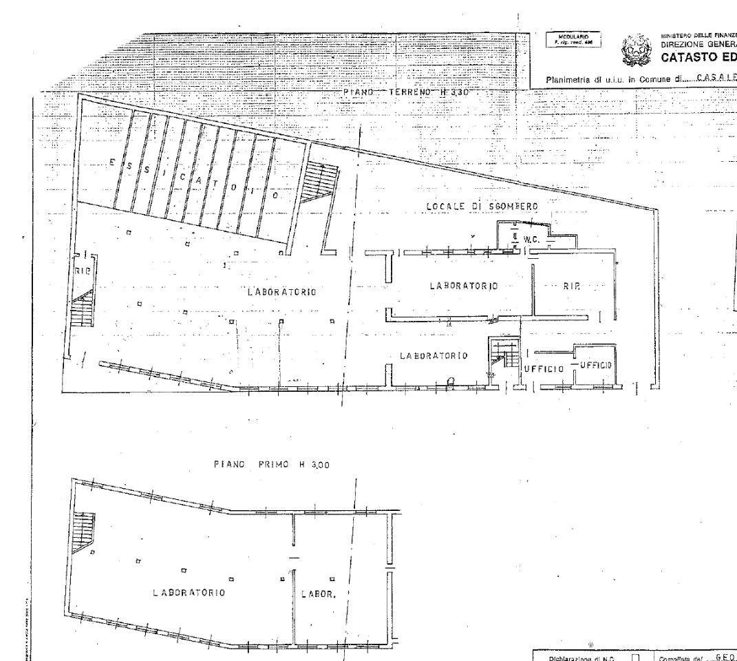 Capannone in Via Visconti 15, Casale Monferrato, {3} - Planimetria 1