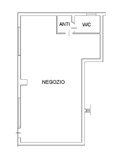 Negozio in Via Papa Giovanni XXIII, Este, {3} - Planimetria 1