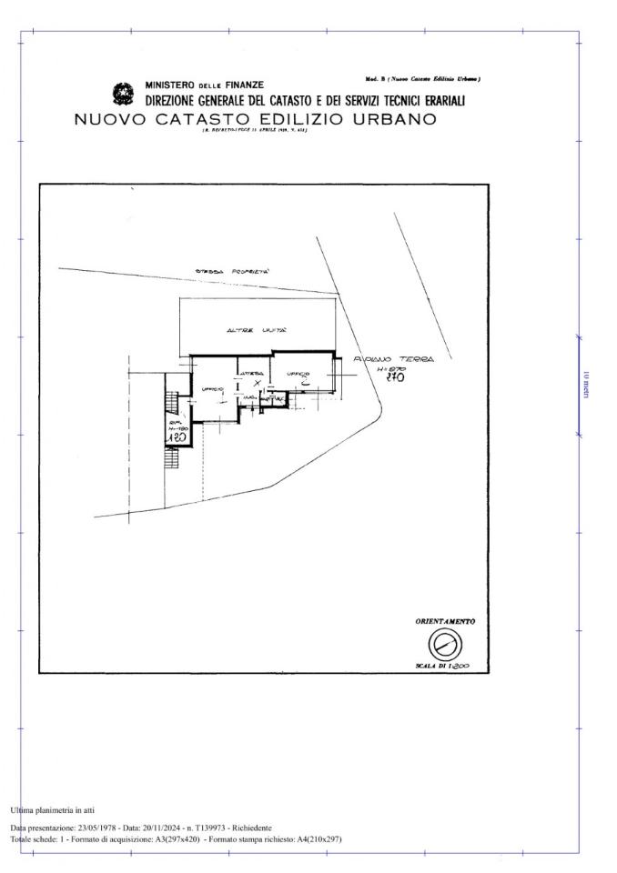 Ufficio in Via Giovanni XXIII 5, Mestrino, {3} - Planimetria 1