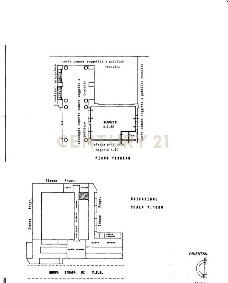 Negozio in Via Ponte Giorgini, Castiglione Della Pescaia, {3} - Planimetria 1