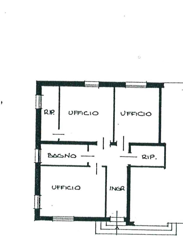 Büro in Via Acquapendente, Padova - Grundriss 1