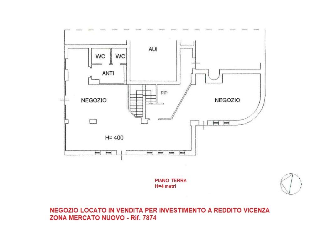 Negozio in Viale del Mercato Nuovo, Vicenza, {3} - Planimetria 1