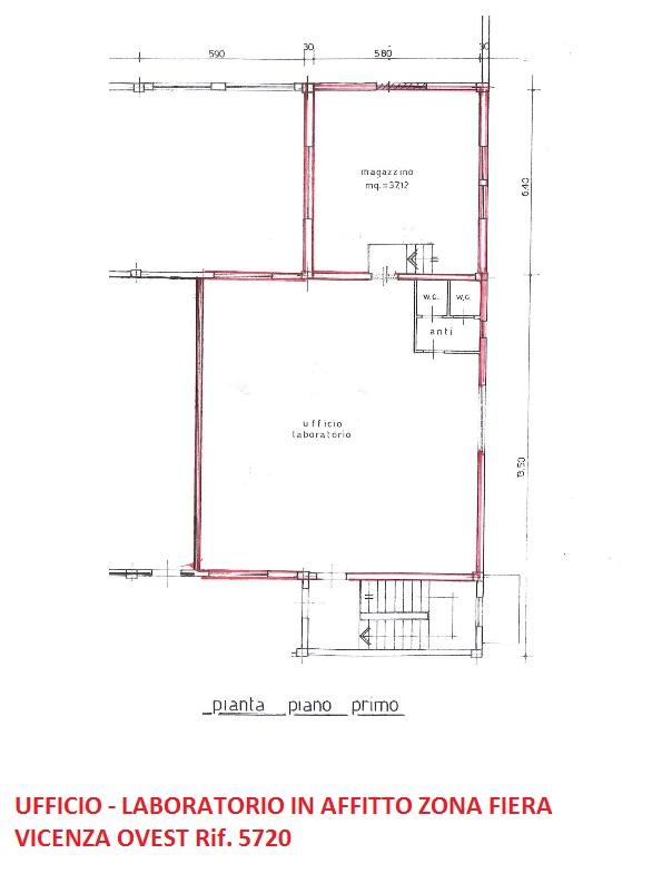 Laboratorio in Via del Progresso, Vicenza, {3} - Planimetria 1