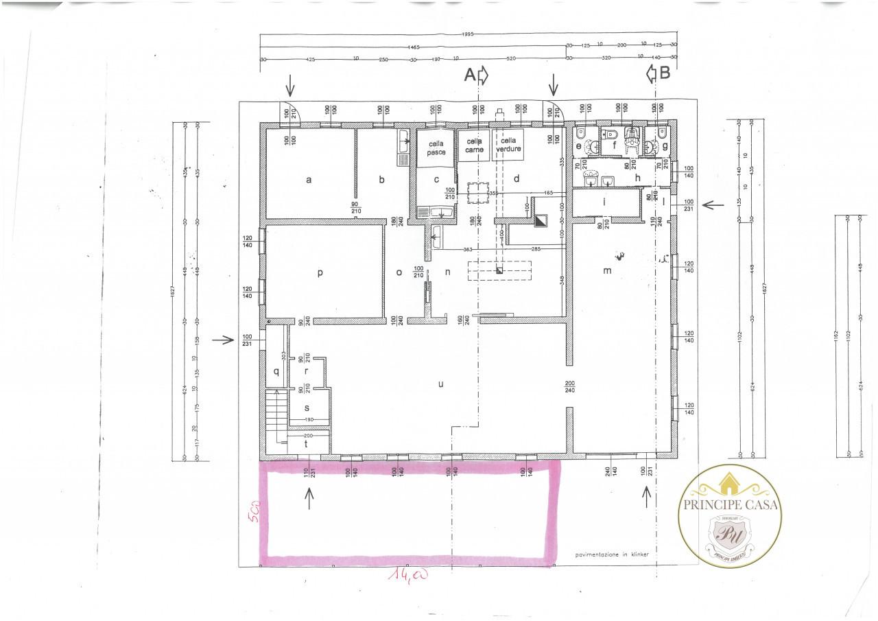 Ristorante in Via Cavalcaressa, Cinto Euganeo, {3} - Planimetria 1