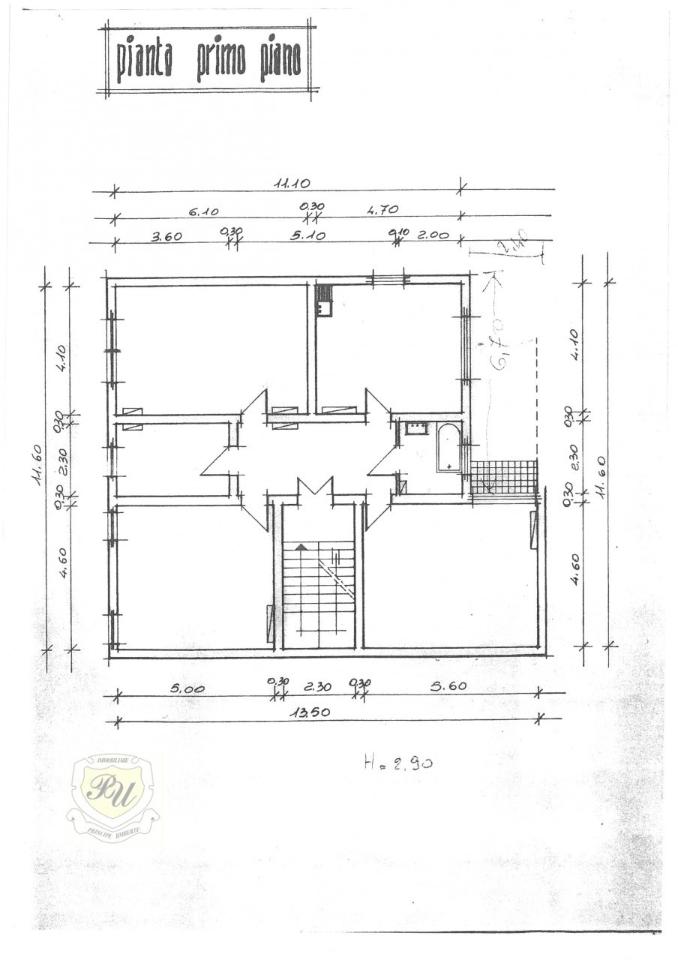 Ufficio in Via Principe Umberto 54/B, Este, {3} - Planimetria 1