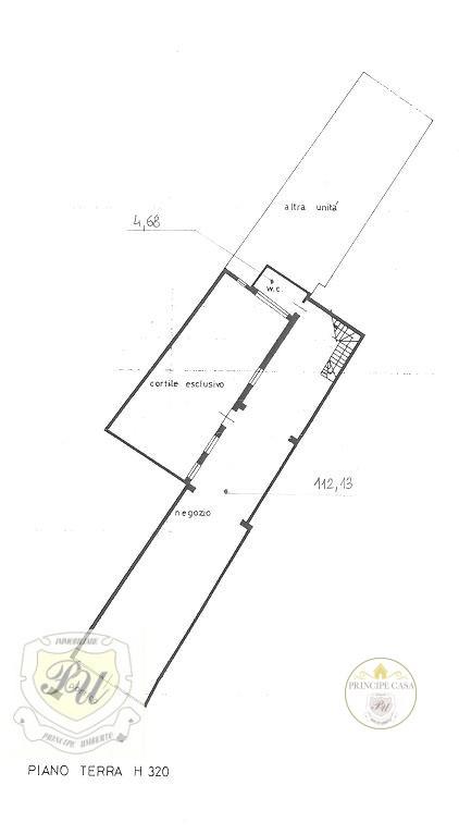 Negozio in Via Principe Umberto, 54/B, Este, {3} - Planimetria 1