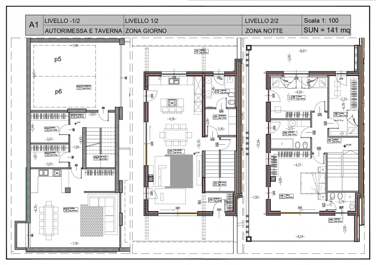 Villa a schiera in Via al Castello, Altopiano della Vigolana - Planimetria 1