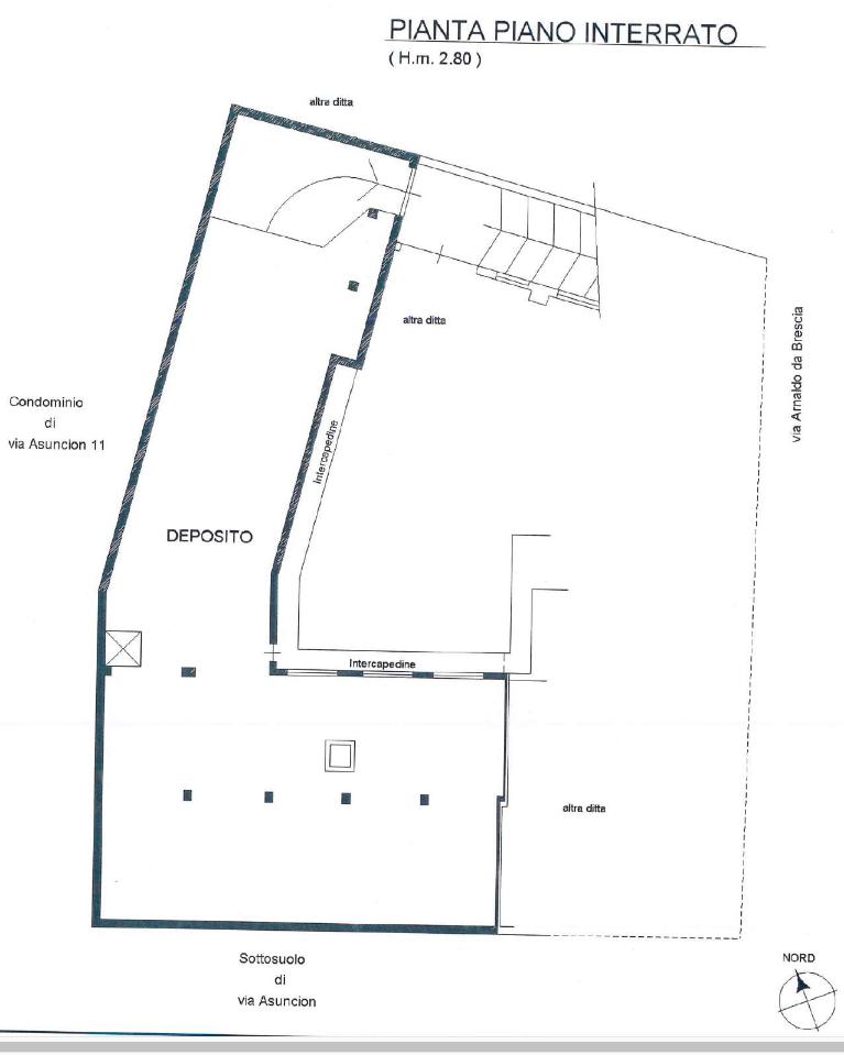 Magazzino in Via Arnaldo da Brescia  38, Torino, {3} - Planimetria 1