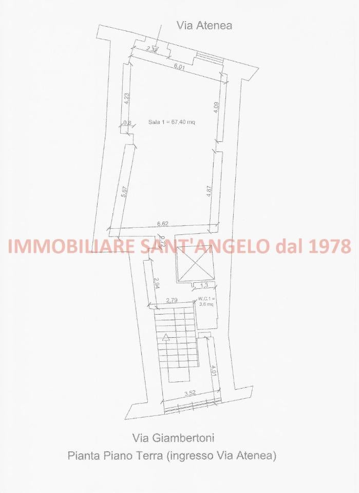 Locale commerciale in Via Atenea 205-207, Agrigento, {3} - Planimetria 1