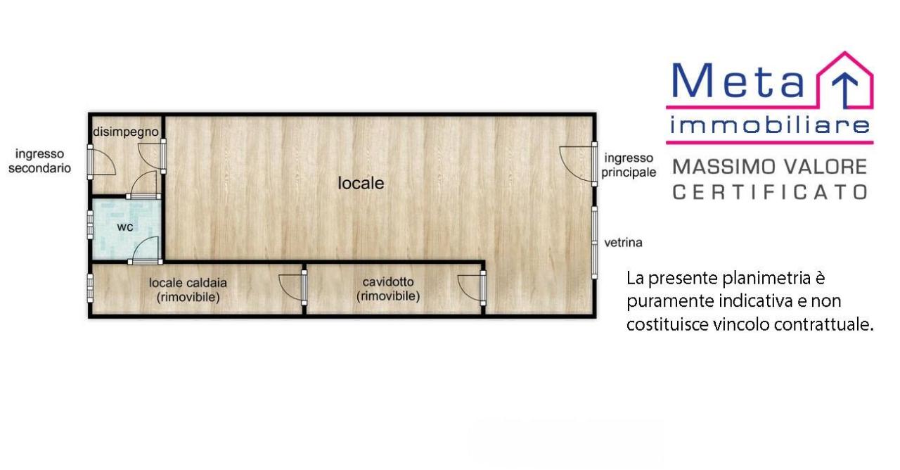Negozio in Via Moro 77, San Donato Milanese, {3} - Planimetria 1