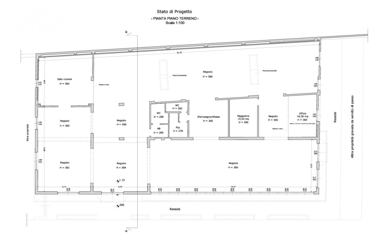 Negozio in Via Pistoiese, Firenze, {3} - Planimetria 1