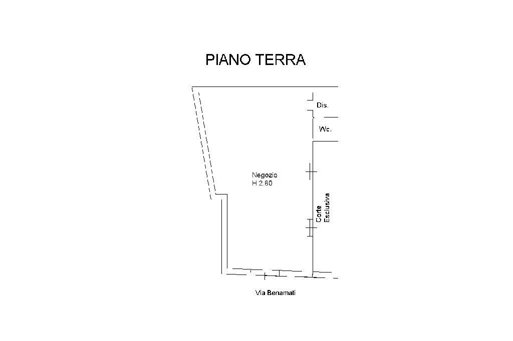 Negozio in Via Benamati 21, Toscolano Maderno, {3} - Planimetria 1