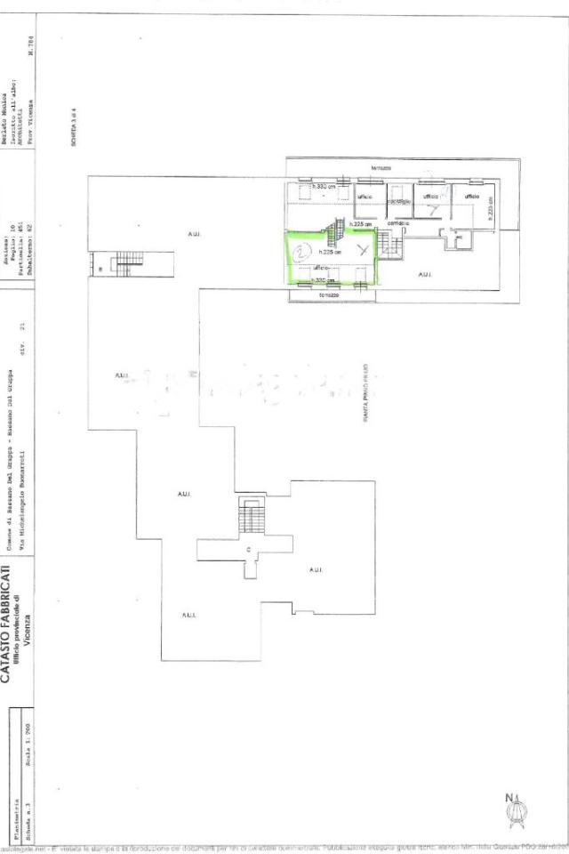 Ufficio in Quartier Firenze 89, Bassano Del Grappa, {3} - Planimetria 1