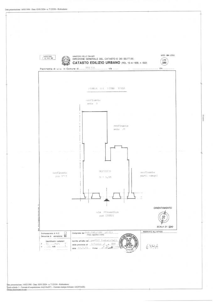 Magazzino in Via Ginnastica, Trieste, {3} - Planimetria 1