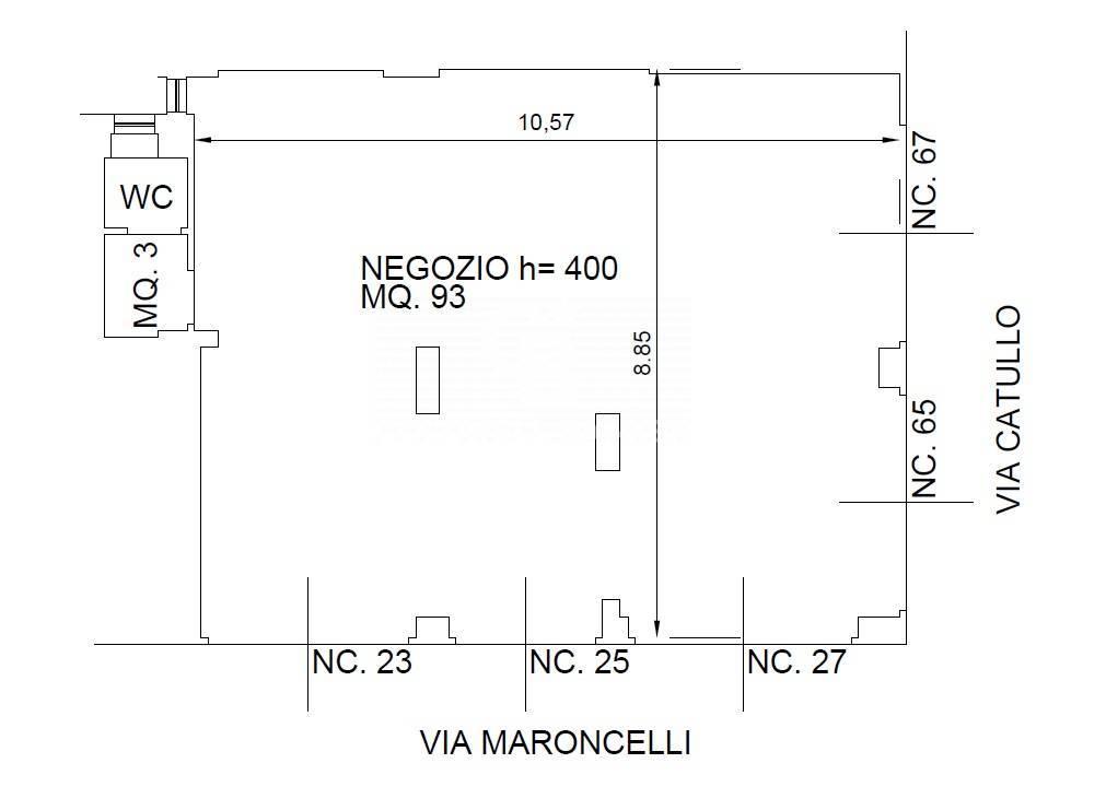 Negozio in Via Ovidio 25, Pomezia, {3} - Planimetria 1