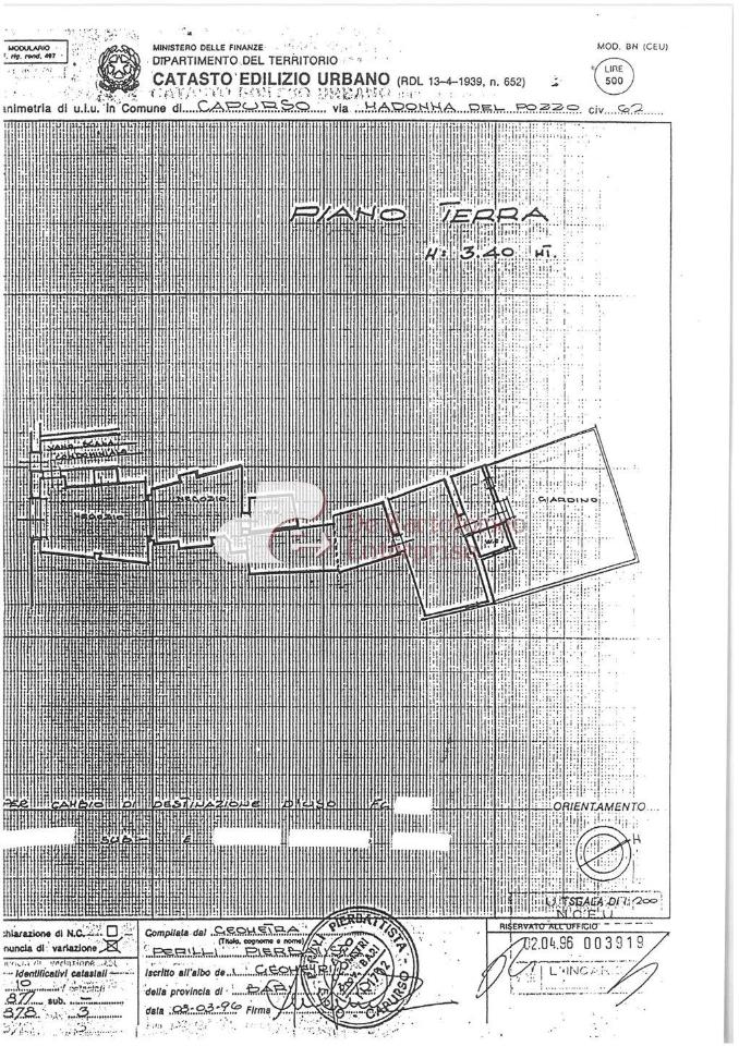 Negozio in Via Madonna del Pozzo, Capurso, {3} - Planimetria 1