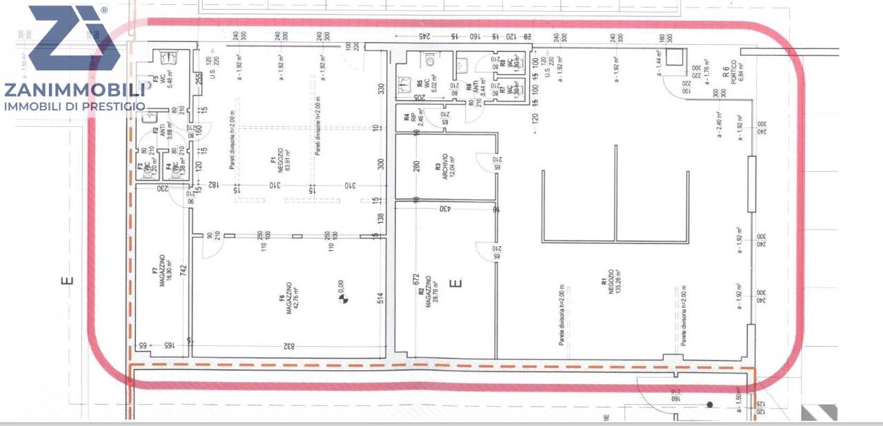 Ufficio in Via San Pio X 31, Castelfranco Veneto, {3} - Planimetria 1