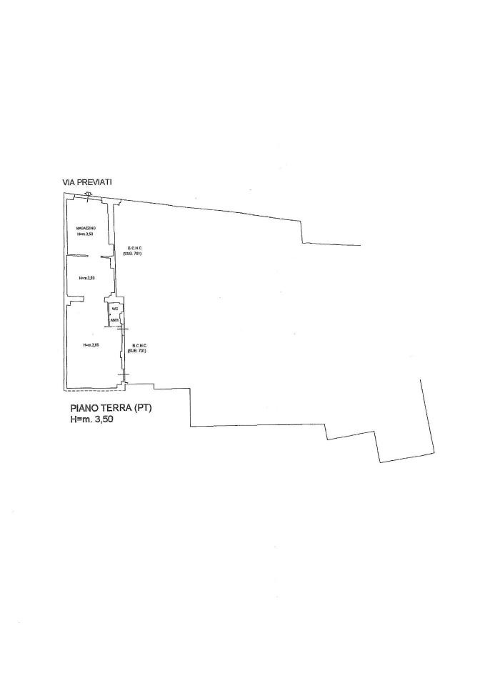 Negozio in {3}, Via a. Previati 58 - Planimetria 1