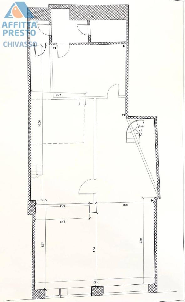Negozio in Via Po 5, Chivasso, {3} - Planimetria 1